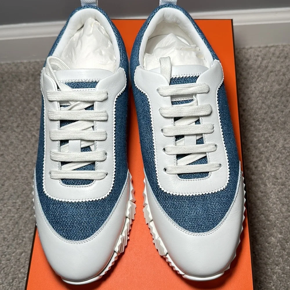❌SOLD❌ Hermes Bouncing Sneaker Denim size 39 - Picture 3 of 7